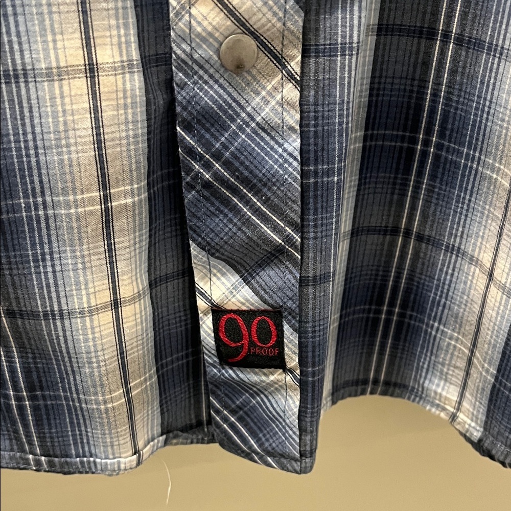 VTG PANHANDLE SLIM Pearl Snap Buttons Western Plaid Long Sleeved Shirt Size XL - Picture 4 of 13